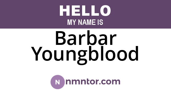 Barbar Youngblood