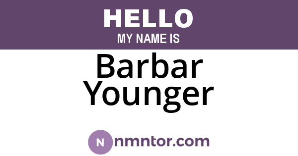 Barbar Younger