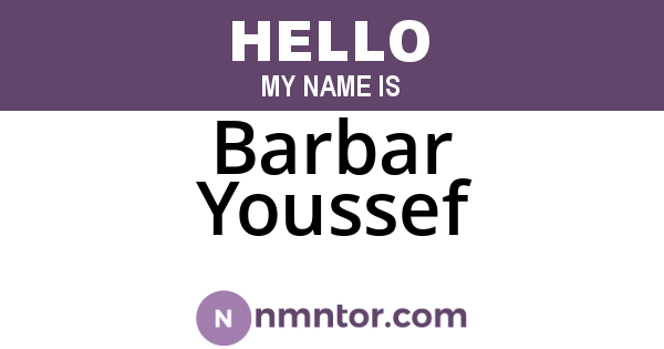 Barbar Youssef
