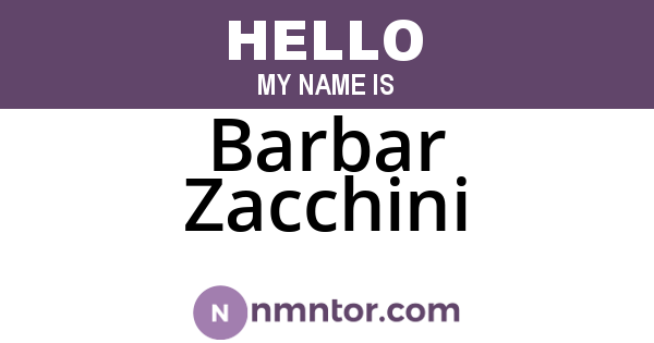 Barbar Zacchini