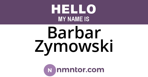Barbar Zymowski