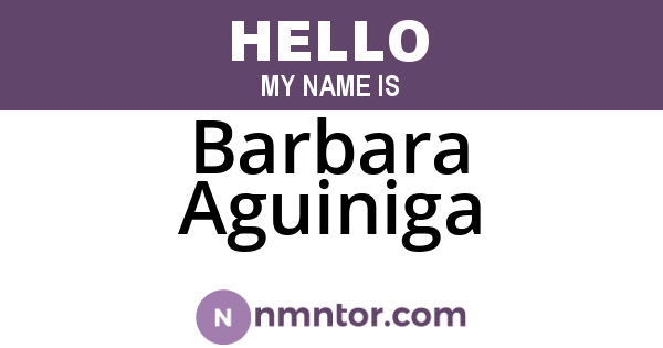 Barbara Aguiniga