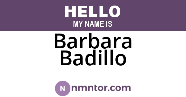 Barbara Badillo
