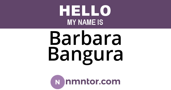 Barbara Bangura