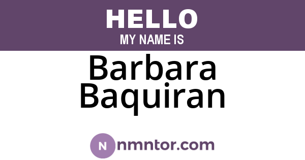 Barbara Baquiran