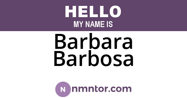 Barbara Barbosa