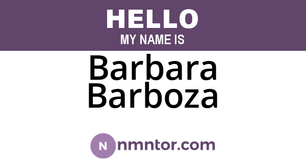 Barbara Barboza