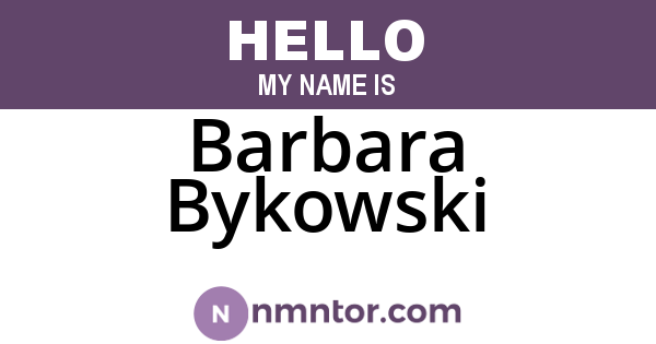 Barbara Bykowski
