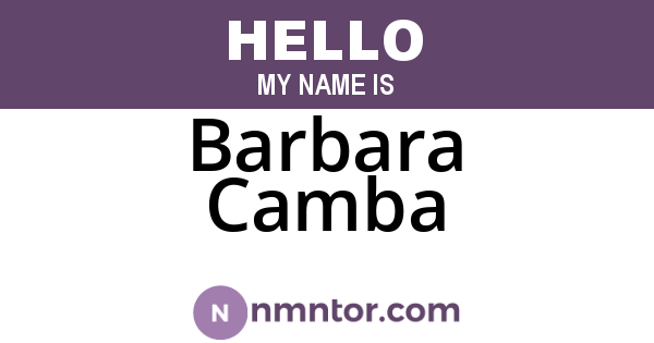 Barbara Camba