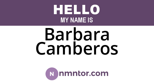 Barbara Camberos