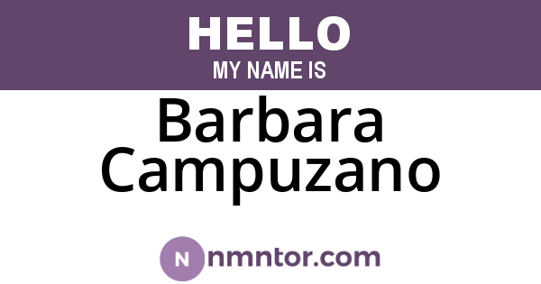 Barbara Campuzano