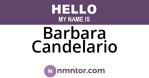 Barbara Candelario