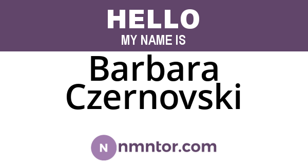 Barbara Czernovski