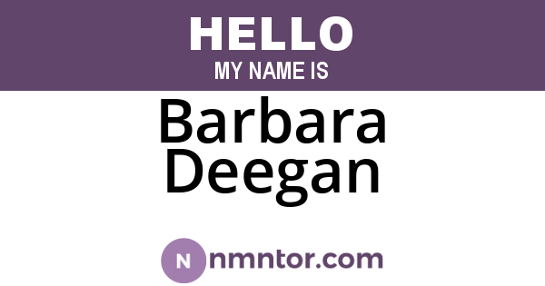 Barbara Deegan