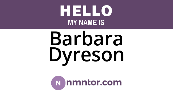 Barbara Dyreson