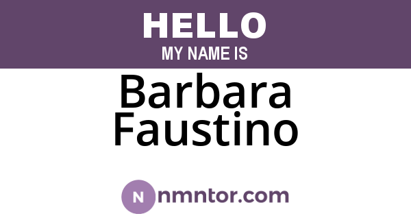 Barbara Faustino