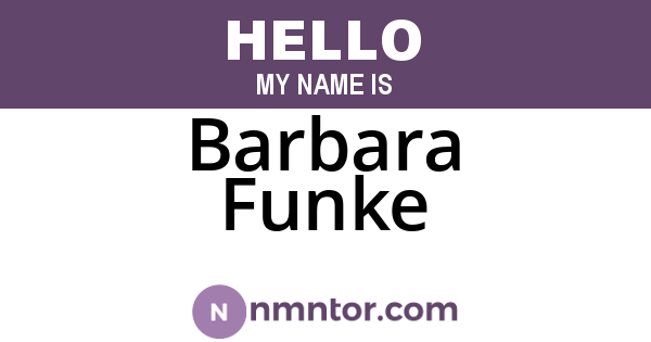 Barbara Funke