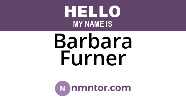 Barbara Furner