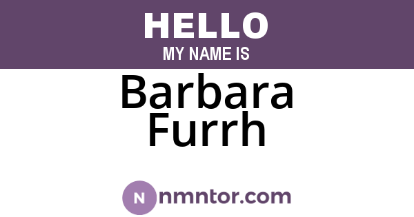 Barbara Furrh