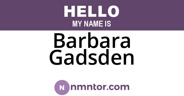 Barbara Gadsden
