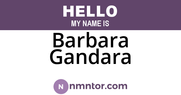 Barbara Gandara