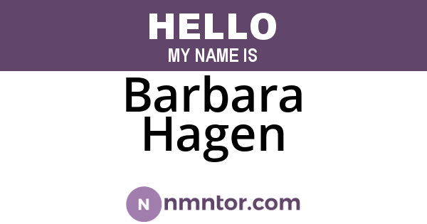 Barbara Hagen