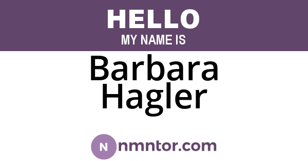 Barbara Hagler