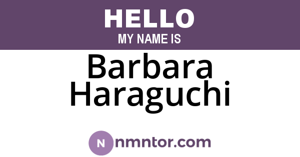 Barbara Haraguchi