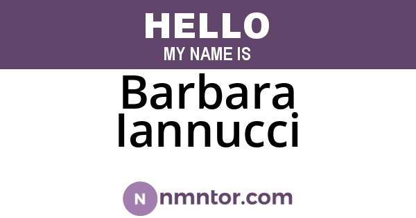 Barbara Iannucci