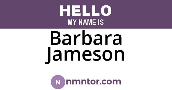 Barbara Jameson