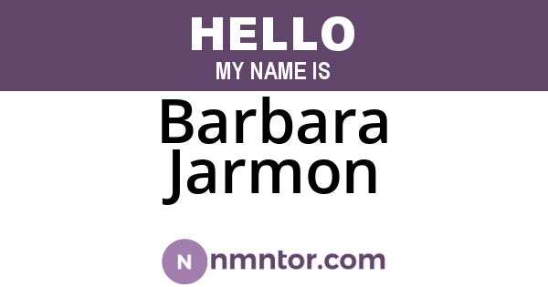 Barbara Jarmon
