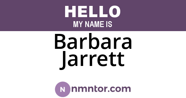 Barbara Jarrett