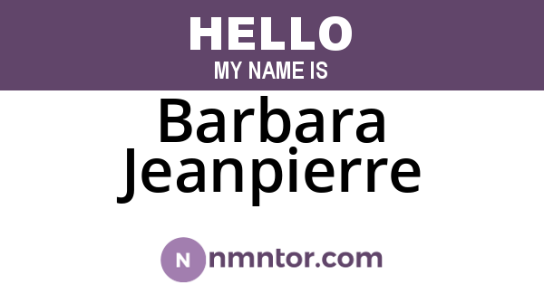 Barbara Jeanpierre