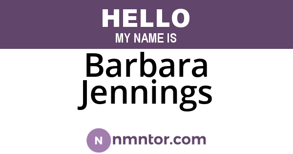 Barbara Jennings