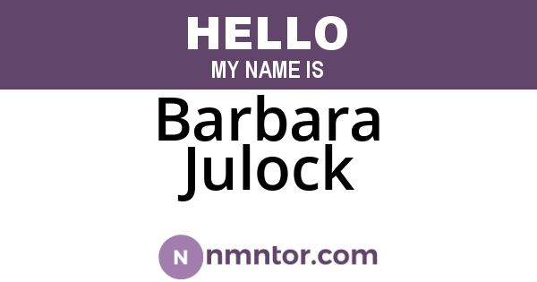 Barbara Julock