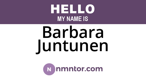 Barbara Juntunen