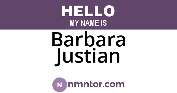 Barbara Justian