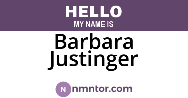 Barbara Justinger