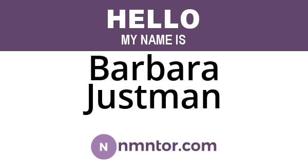 Barbara Justman