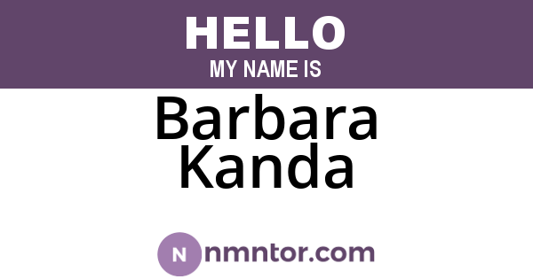 Barbara Kanda