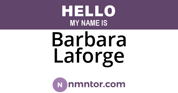 Barbara Laforge