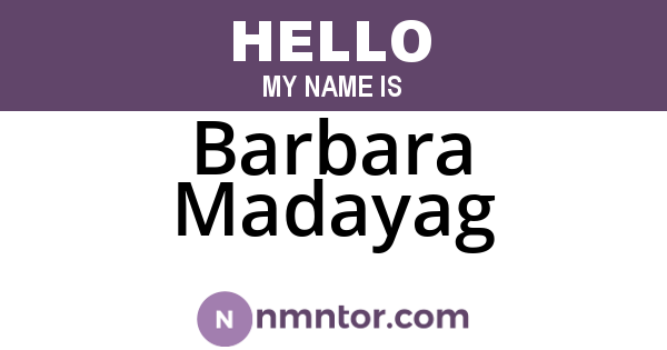 Barbara Madayag