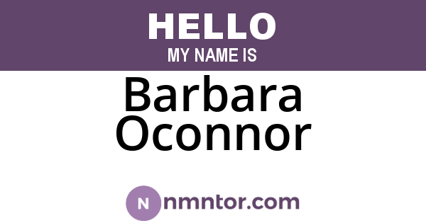 Barbara Oconnor