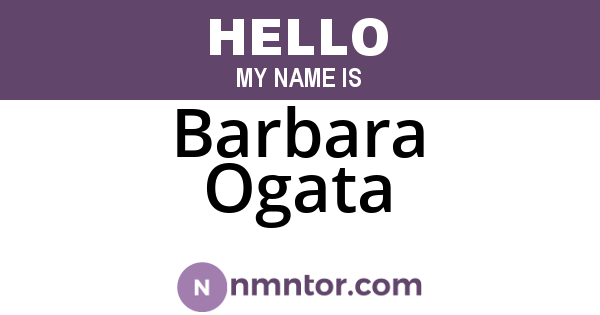 Barbara Ogata