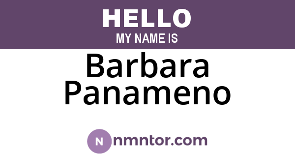 Barbara Panameno