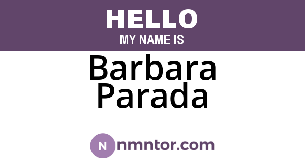 Barbara Parada