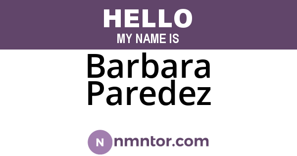Barbara Paredez