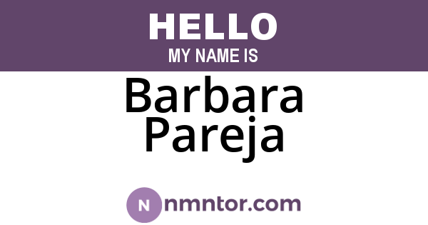Barbara Pareja
