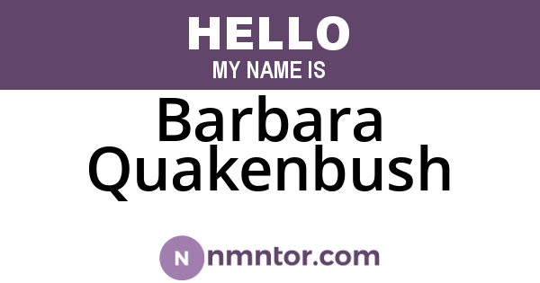 Barbara Quakenbush
