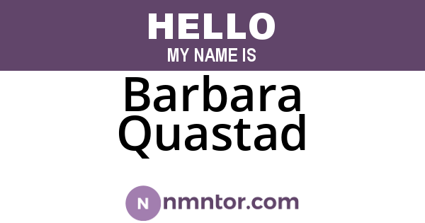 Barbara Quastad